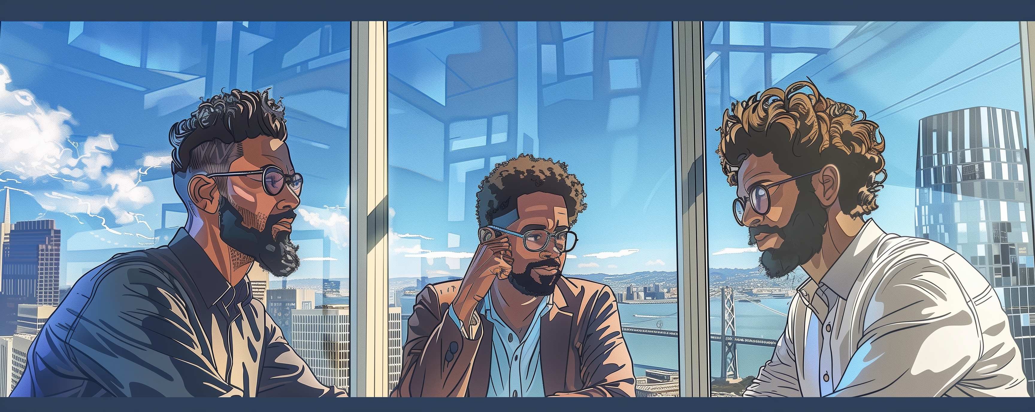 Agentnami founding team in modern office